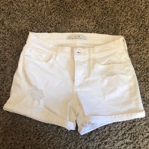Joe’s Jean White Distressed Shorts Size 26